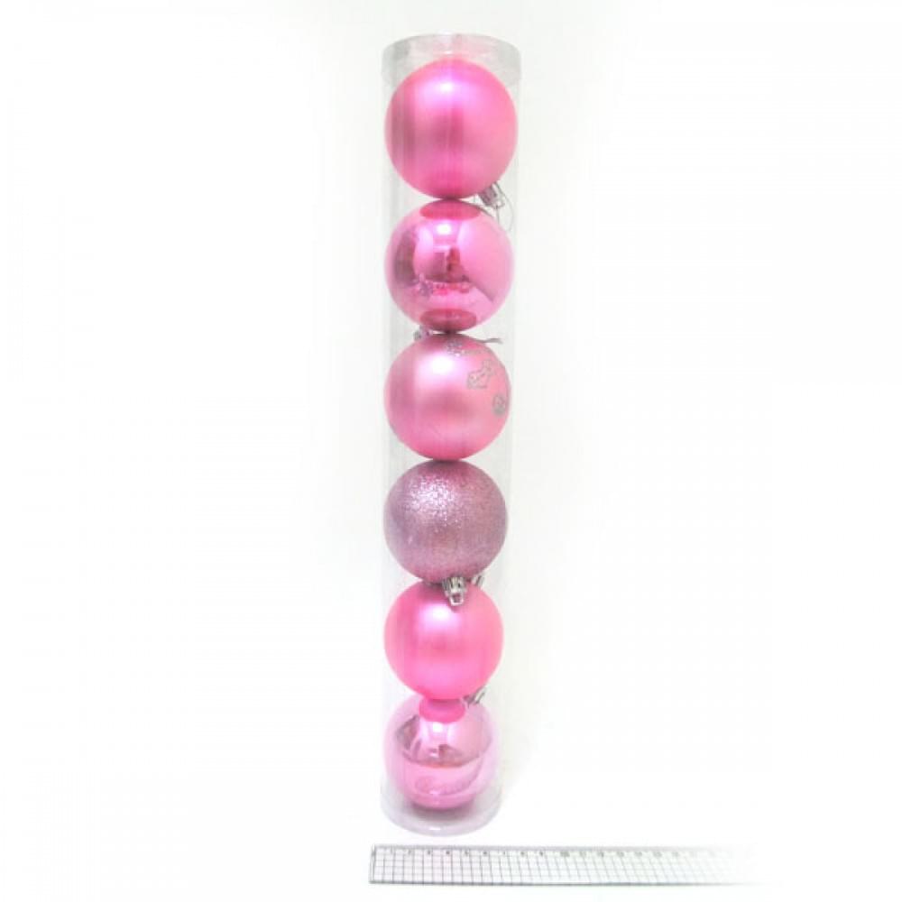 Набор шар. тубус "Glam" 7см, 6шт., PVC 1шт/этик