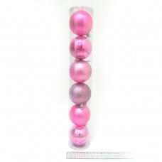 Набор шар. тубус "Glam" 7см, 6шт., PVC 1шт/этик
