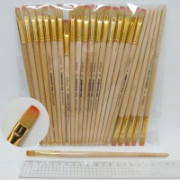 Пензель нейлон плоский, 25 шт. в упаковці, 5-N-BP