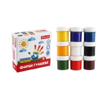 Фарби гуашеві 1 Вересня Classic, 9 кольорів, 20 мл, 230396