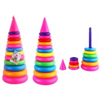 Пірамідка №4, 12 кілець, Бамсик, 56x20x20 см, 019/1