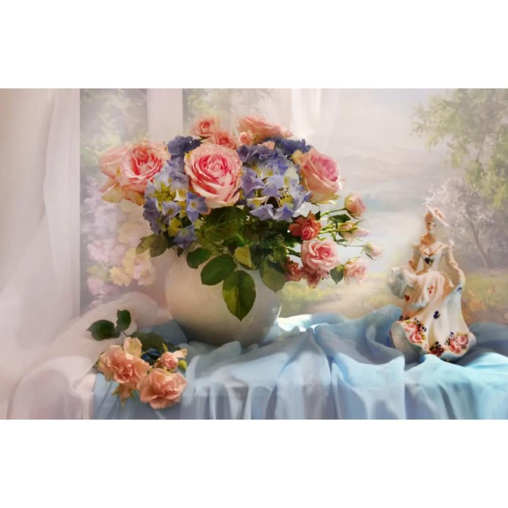 Алмазна мозаїка за номерами 40*50 "Букет" карт уп. (полотно на рамі)