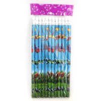 Олівець AP, HB, з гумкою, 2.0 мм, 12 шт.