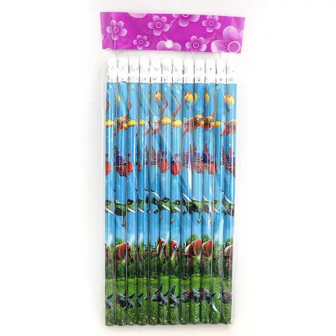 Карандаш AP, HB, с ластиком, 2.0 мм, 12 шт.