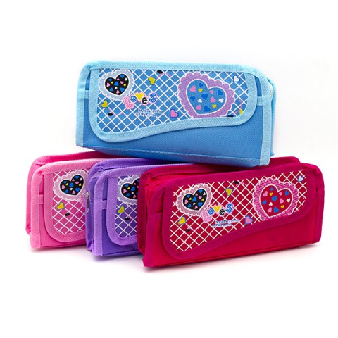 Пенал Love, 2 відділення, OPP, 2121L-P (В асортименті)