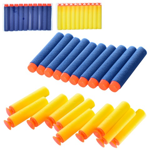 Пульки м’які, 10 шт. (В асортименті)