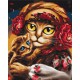 Набір для розпису по номерах Сім’я котиків ©Маріанна Пащук, 40x50 см, BS53117