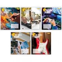 Зошити учнівські 96 аркушів лінія 1В Hobby, 5 шт. в упаковці