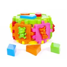 Логический шестигранник-сортер с фигурами животных Kinderway, 50-104