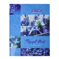 Книга обліку Boho Chic, А4, 96 арк., клітинка, офсет, тверда ламінована обкладинка, синій