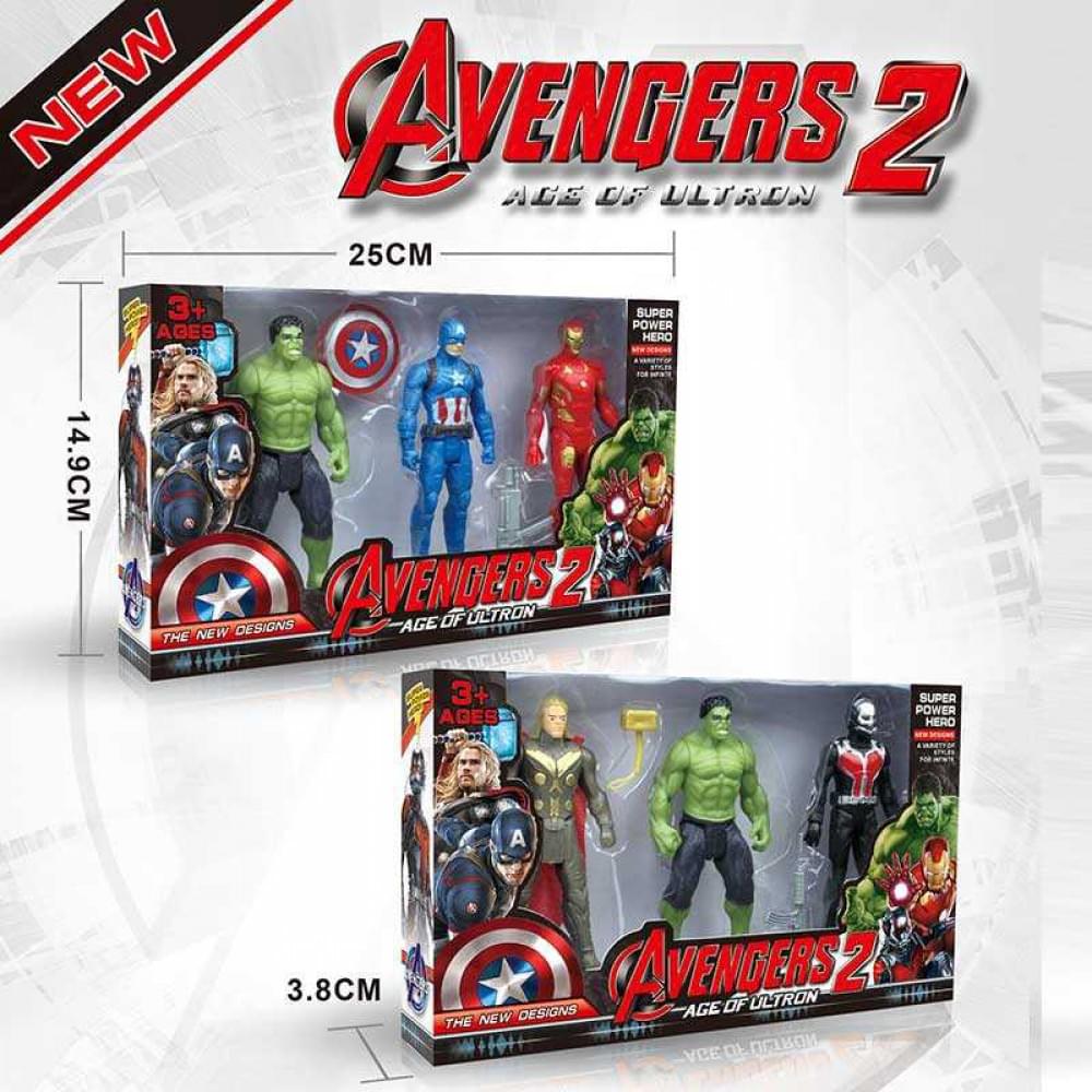 Набір героїв 2 види, 3 фігурки, середня висота фігурки 11,5 см, рухомі кінцівки, аксесуари, в кор. /180-2/