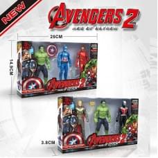 Набір героїв 2 види, 3 фігурки, середня висота фігурки 11,5 см, рухомі кінцівки, аксесуари, в кор. /180-2/