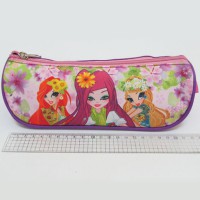 Пенал трикутний Дівчатка, 1 змійка, 22x7x9 см