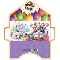 Листівка глітер 5 шт 24-65