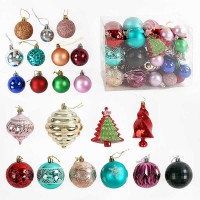 Новорічні прикраси 47 шт кульки ялинки C67965