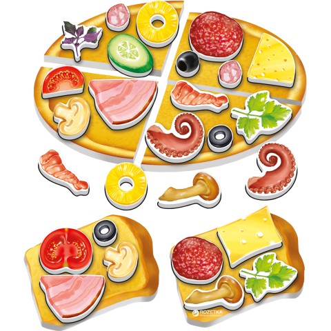 Розвиваюча гра магнітна Піца, Vladi Toys, VT3004-08