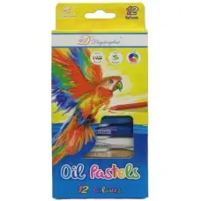 Карандаши пастель Попугай, 12 цветов