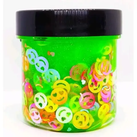 Кришталевий слайм Смайл, неоновий салатовий, 150 г
