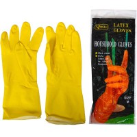 Рукавички латексні господарські розмір M Х4-06, 4 пари в уп