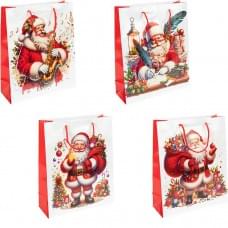Пакет подарунковий "Новий Рік" 26х32х10см 156-2, ціна за 6 шт. //