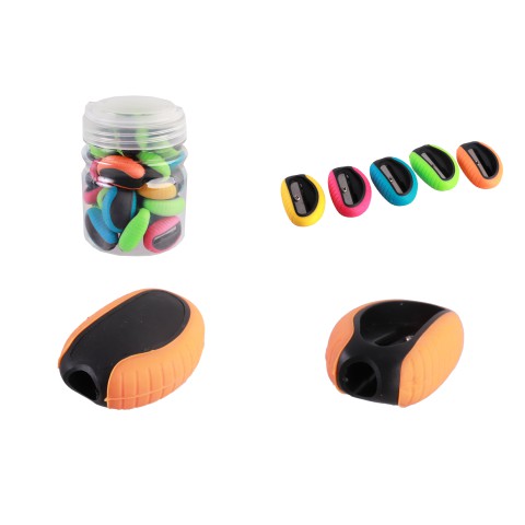 Стругачка дитяча Cosmic, 4x2.5x1.5 см, у банці, 30 шт., 829 (В асортименті)