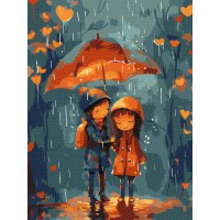 Картина за номерами Під парасолькою 30×40 см КНО8472