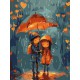 Картина за номерами Під парасолькою 30×40 см КНО8472