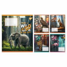А5/60 лін. Yes The wild in the city, зошит учнівський загальний, ціна за 10 шт. //