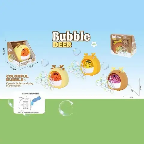 Генератор мильних бульбашок Олень, 23606A (В асортименті)