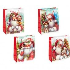 Пакет подарунковий "Новий Рік" 18х21,5х8см 153-1, ціна за 6 шт. //