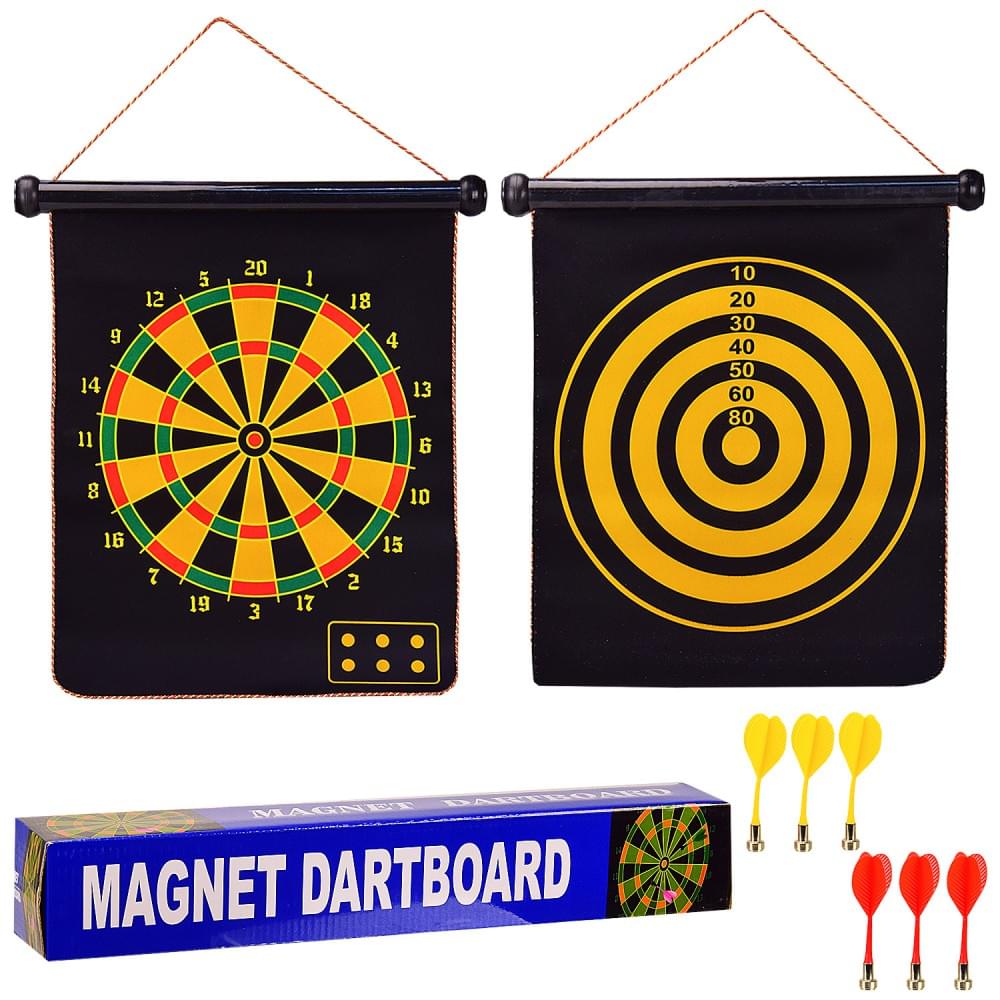 Дартс 15'' магнитный тканевый с 6 дротиками DM1501
