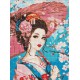 Набір з алмазною мозаїкою Японська красуня Ideyka AMO8058, 30x40 см