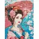Набір з алмазною мозаїкою Японська красуня Ideyka AMO8058, 30x40 см