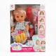 Лялька інтерактивна 28 см п'є ходить у горщик закриває очі музика інший дизайн 6952