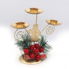 Підсвічник "Гілочка з ягодами", 1шт./3св. OPP/етик.