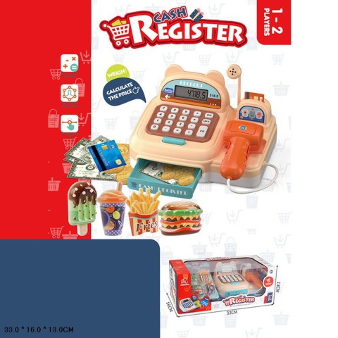 Касовий апарат іграшковий музика світло набір продуктів