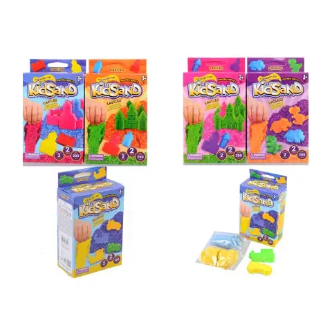 Набір творчості Кінетичний пісок Kidsand, коробка міні, 200 г, укр/рос, Danko Toys