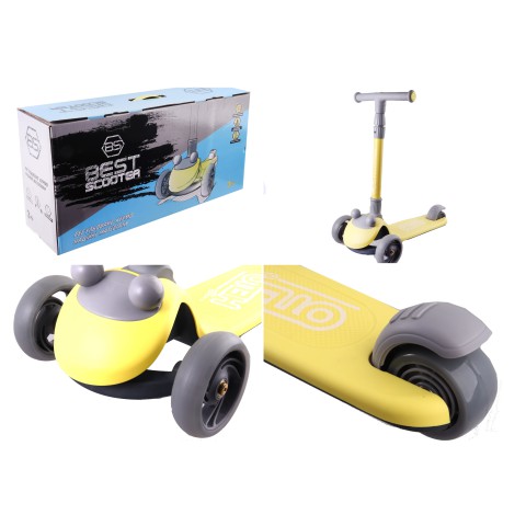 Самокат триколісний Best Scooter, жовтий, D-0449