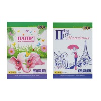 Папір для малювання KIDS Line А4, 10 аркушів, 160 г/м², в картонній папці