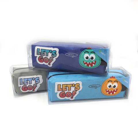 Пенал Зубастик, 20x6x6 см, PVC, 0833P (В асортименті)