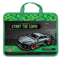 Тека пластикова з текстильними ручками Kidis, Supercar