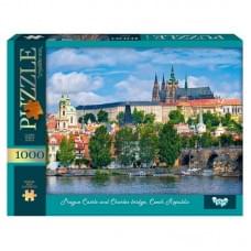 Пазли 1000 елементів, серія 13 №10 Prague Castle and Charles bridge, Czech Republic DANKO TOYS C1000-13-10