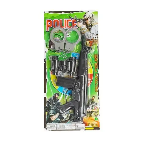 Ігровий набір Поліцейський автомат наручники бінокль 88001