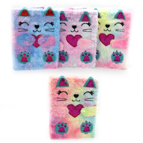 Блокнот пухнастий Cat 2339-4MRB, А5, 80 аркушів, 80 г/м² (В асортименті)