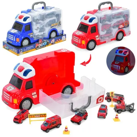 Набір машинок пожежна машина 6 шт музика світло (в асортименті) 661-176-78