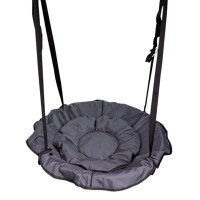 Гойдалка-гамак, сірий, діаметр 90 см