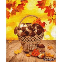 Набір для розпису по номерах ТМ Ідейка Лісові дари, 40x50 см, КНО5601