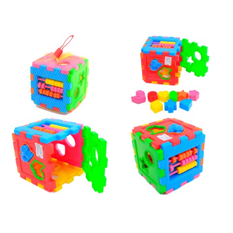 Логічний шестигранник-сортер із фігурами тварин Kinderway, 50-104