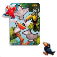Вкладиші Птахи (фон з підказкою) 16×12×0,6 см Ubee