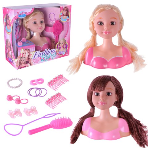 Голова для зачісок з аксесуарами (В асортименті) 2813C/2813D